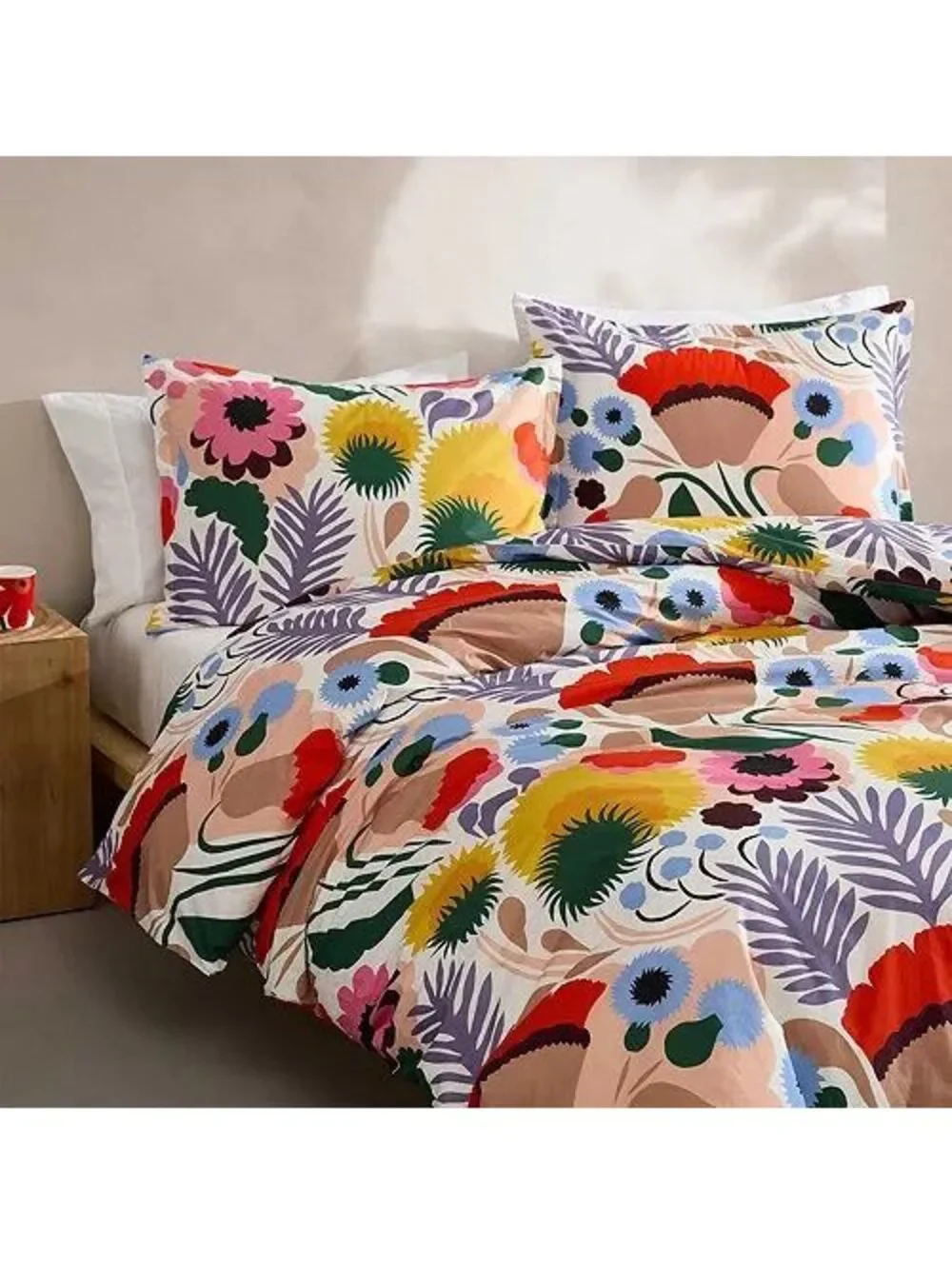 Marimekko Ojakellukka Cotton Percale Duvet Cover Only King Size